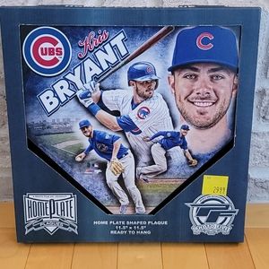 Kris Bryant Chicago Cubs Home Plate Shaped Plaque